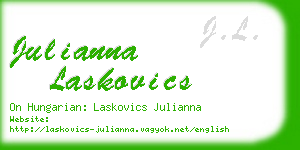 julianna laskovics business card